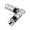 2X T10 Waterproof W5w 501 360 Degree Car Led Light Bulbs Wedge Side Light Bulbs For Car Bulb-6Smd 5050 Rgb 7 Color Led Remote