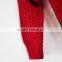 Girls red decolletage half cardigan sweater