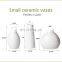 Upper Midland Products 3 White Vases for Decor Small White Ceramic artificial Flower Vase  for Home Decor
