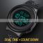 Skmei 1733 Dual Display Chronograph Clock Wristwatch Men Sports Watch with Silicon Strap Relogio Masculino