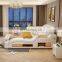 Modern White Bedroom Furniture Leather Bed with Speaker USB Charger Massage Smart Sofa Bed