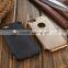 Detachable Metal Bumper and Leather Back Cover Case for iPhone 6 Plus