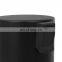 House Doctor Bathroom Black Trash Bin 3L 5L 12L  Trash Can Garbage Can with Foot Pedal