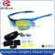 2016 hot sale dropshipping double lens blue frame polarized sport sunglasses lens set for promo