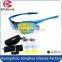 UV400 windproof antiglare mountain climbing cycing eyewear with 3 set changeable lenses sunglasses