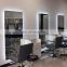 Modern Gold Salon Equipment full length wall large hair salon station led mirror
