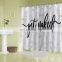 Get Naked Creative Custom Digital Printed Waterproof Shower Curtain with Hooks Hotel Bath Curtain