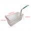 Hotel Kitchen Non-stick Rectangle Commercial Iron Fryer Basket French Fries Wire Mesh Deep Fry Basket