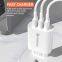 3USB multi-port charger 5V2A fast charging head wall charger adapter European and American standards