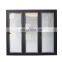 Made in China aluminum alloy three door high-end hot crack design German glass frame double folding door and window