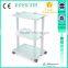 beauty salon furniture glass shelf trolley for sale