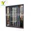 Bullet proof aluminum framed double glass  simple design sliding window with factory price