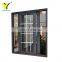 Bahamas standard hurricane proof impact aluminum grill sliding window with safety glass