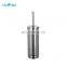 Classic Metal Bathroom Accessories Set 2 Pieces Trash Can Stainless Steel Waste Bin Toilet Brush Holder Mirror FINISHr