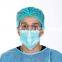 BFE 99% medical nonwoven mask blue black 3ply surgical facemask