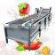 Commercial A Tomato Potato Food Bubble Type Clean Equipment Vegetable Fruit Wash And Dry Process Machine