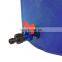 Collapsable Heavy Duty Cylindrical PVC Water Tank Flexible 55 gallon Blue Water Rain Barrel rainwater container