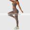 Custom Women Cross Back Push Up Sports Bras Fitness U Neck Hollow Crop Yoga Tops