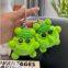 55Plush key chain cute briquettes animal key ring school bag hanging decoration car fox hair key chain wholesale