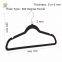 Hot Custom Anti Slip Notched Flocked Hangers Felt Velvet Hanger For Clothing