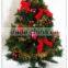 BSCI ! 6FT/180CM Green PE Tips Premium Artificial Christmas Fir Tree/Red Berry decoratived christmas pvc tree