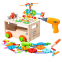 High Quality Children's Multi-Function Wood Car Electric Screwdriver Toy Disassembly Assembly Combination Tool Suit Tool Set