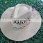 promotional Lady and mens high quality beach straw hat with lace