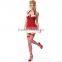 2015 OEM order for XMas Cheap Velvet Sexy Cute Christmas Costumes