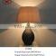 2016 newest design Senior black pottery vases ceramic table lamp for hotel and home decorative