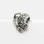 Creative Pdora Bracelet Accessories Anti-silver Large Hole Butterfly Shape Zinc Alloy Beads