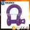 YELLOW PIN GRADE 'S' SCREW PIN SHACKLES AS 2741 "BOW" COLOUR CODED
