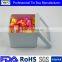 square tin window box for candy package