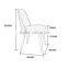 Latest Simple Design Wood Fabric Dining Chair For Home Use With Good Quality