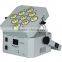 9pcs 15wbatteryed power rgbwa uv flat led par light 6in1 stage lighting led decoration light for wedding