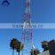 Galvanized self supporting telecommunication steel towers