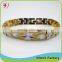 Copper/brass zirconia style gold plated custom latest style fashion bracelets