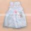 New arrival lovely dusty flower wholesale chiffon baby girl dresses