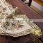 Plus Tassels Table Runner In Jacquard Polysilk