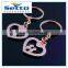 2016 custom heart keychain with keyring