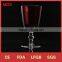 Wedding souvenirs colored red riedel wine glasses with stem