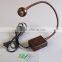 Flexible Gooseneck Sconce Wall Mounted LED light Bronze finish
