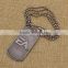 Hot sale custom engrave metal dog tag necklaces