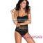2016 Customized Wholesale Women Beach Wear Black Lace Up Sexy Swimsuit One Piece