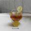 Pyrex heat resistant double wall glass drinking cup