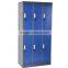 custom coat rail double color 6 doors steel locker