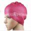 Fashion Cool Waterproof Durable Silicone Swimming Cap For Long Hair Woman