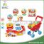 Shantou toys toy cash register electronic cash register shopping trolley cart made in China