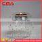 Crystal glass handicrafts,clear glass candle holder for home decorations wholesale