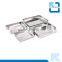 Stainless steel rectangular towel tray & serving tray