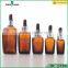 10/20/30/50/100ml square glass E-liquid dropper bottle, amber essential oil bottle                        
                                                                                Supplier's Choice